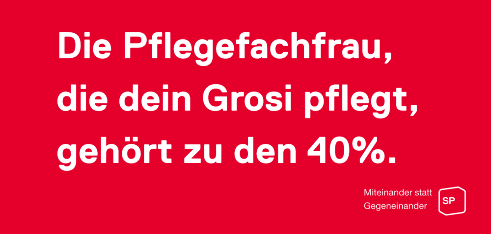 Gegen SVP Hetzplakate: Wir sind 40%