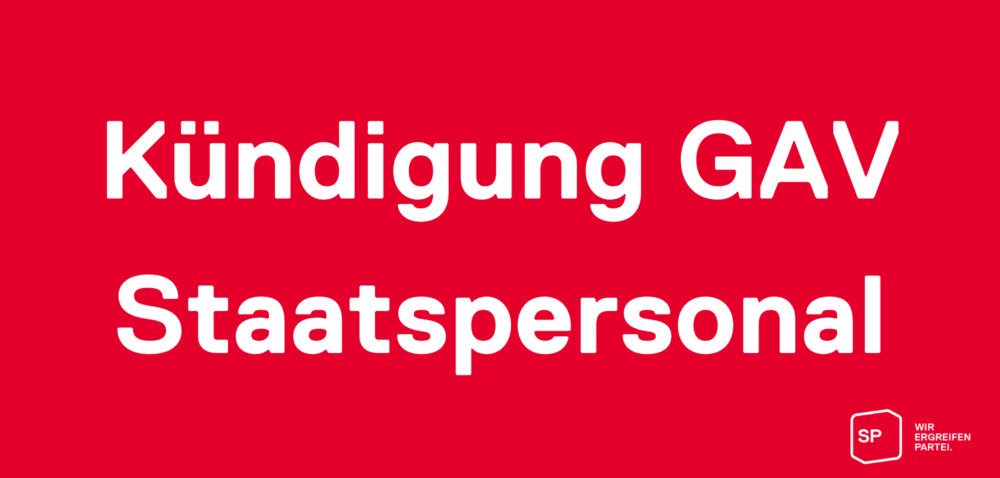 Kündigung GAV Staatspersonal