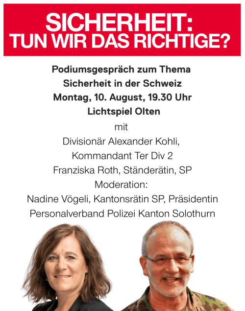 Flyer Veranstaltung Sicherheit